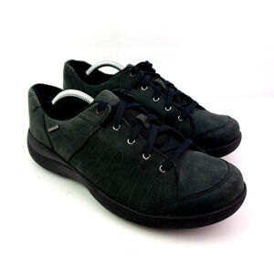 Aravon By New Balance Womens Size 9 D Black Leather Waterproof Sneaker Shoes